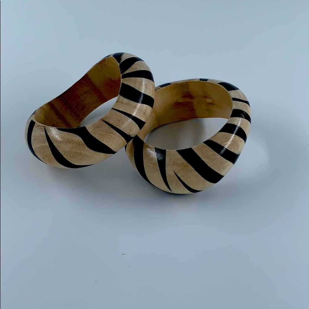 Wood zebra and tan Bracelet